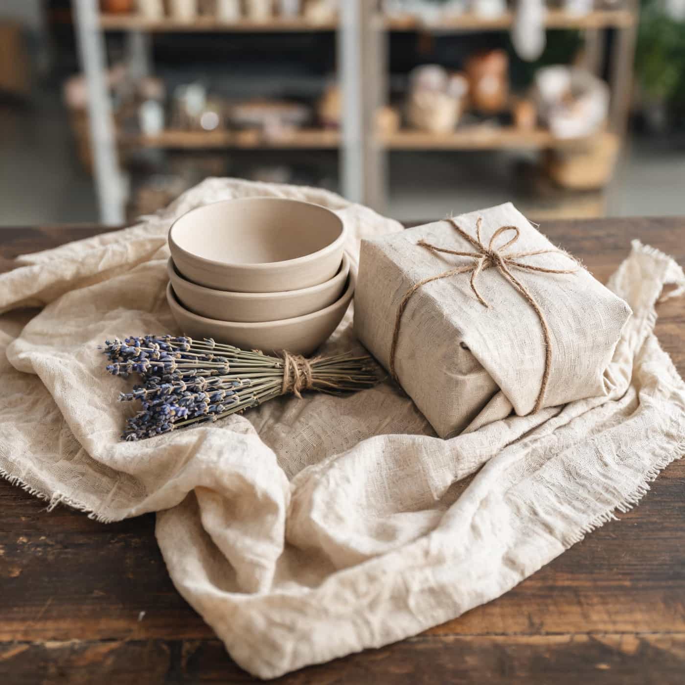 Custom linen products for creative lifestyle brands