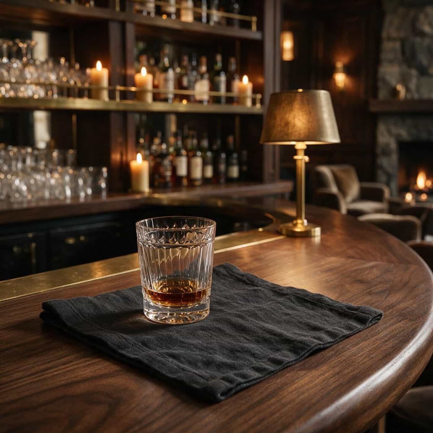 European linen cocktail coasters designed for bars and hospitality service