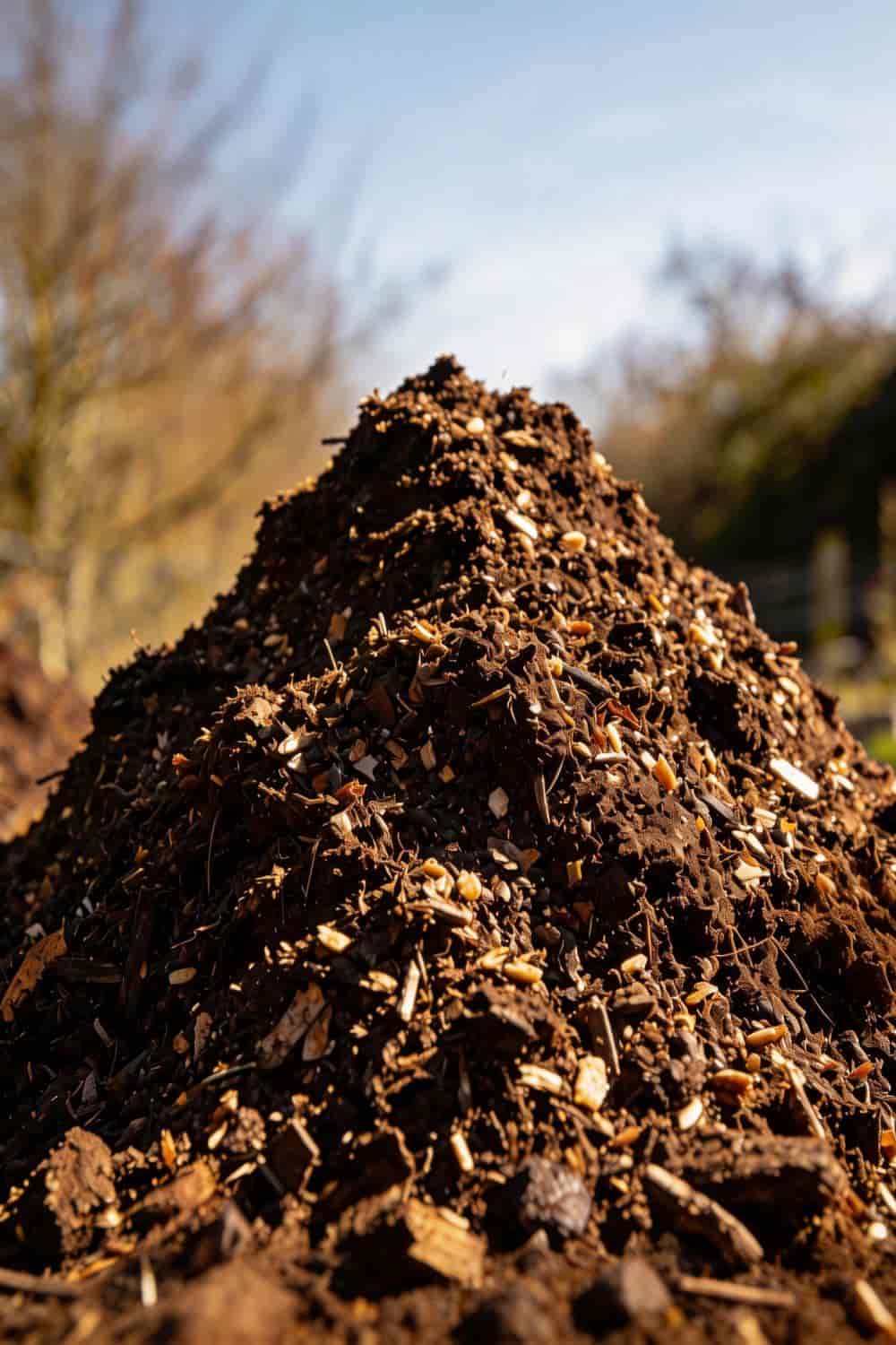 Finished nutrient-rich compost visible in a container after processing food waste for just 24 hours at home