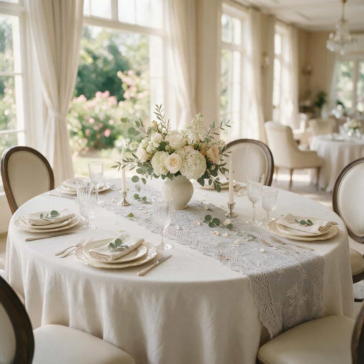 Luxury wedding reception table designed by professional wedding planner