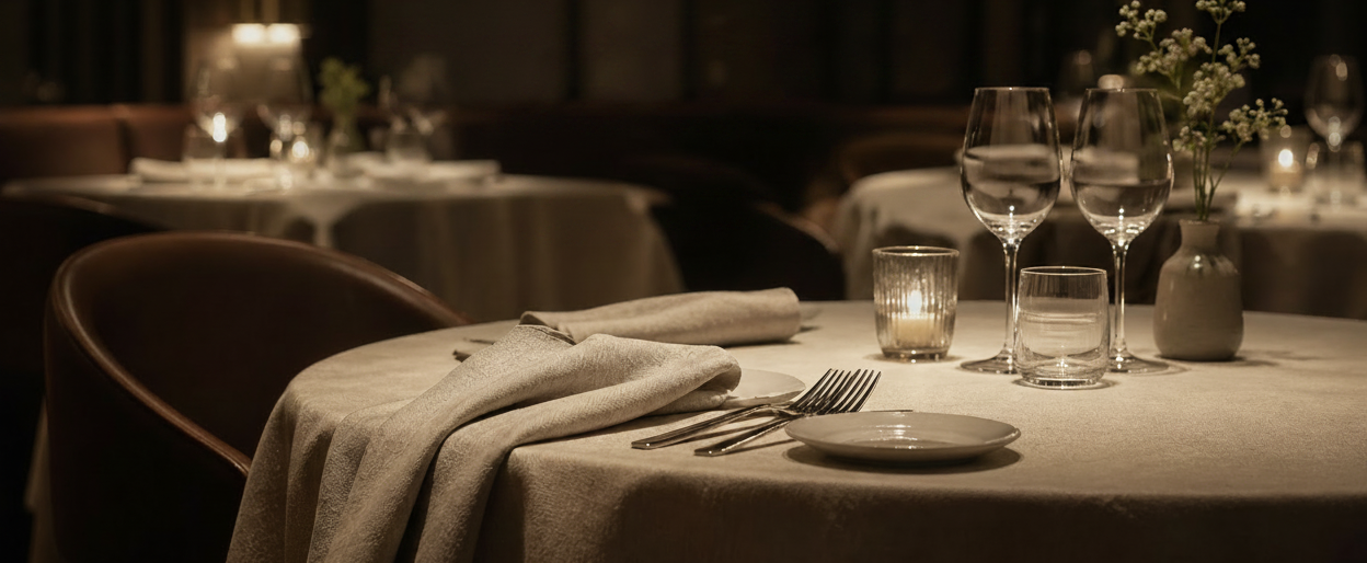 We Only Make Linen Table Textiles — Because It’s the Only Material That Defines a Premium Dining Experience