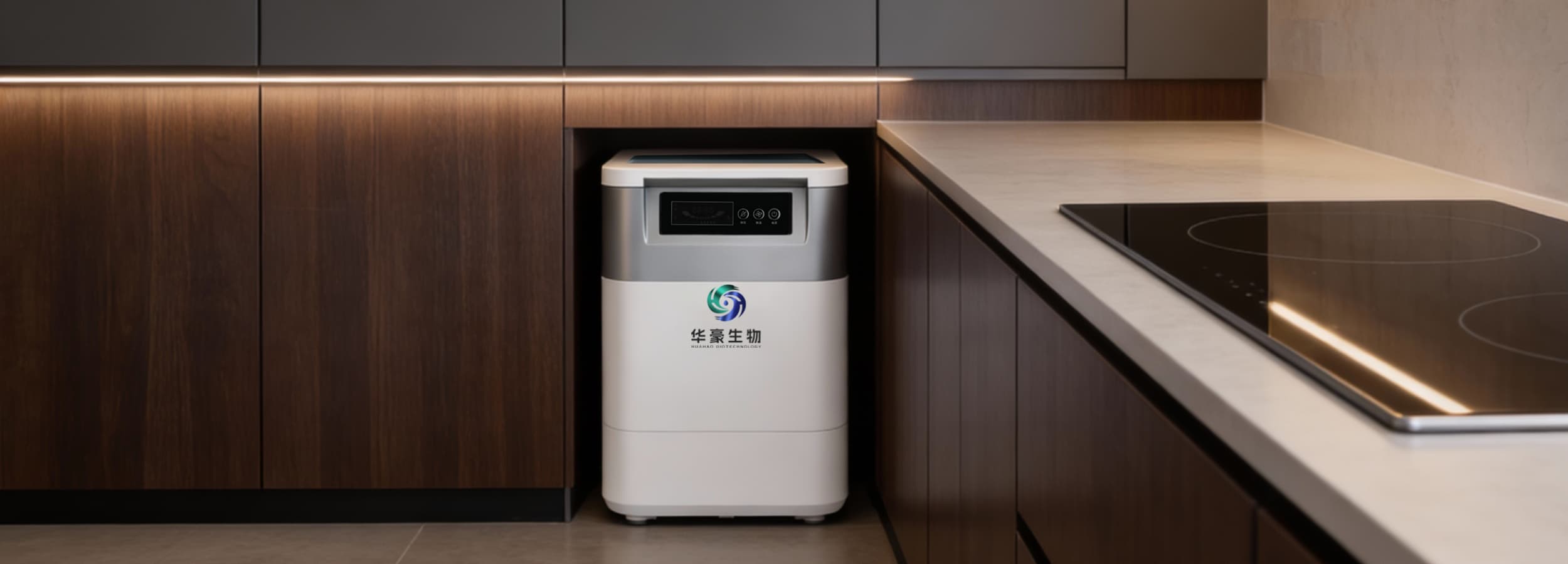 Budloop home composting system designed for quiet and odor-free use in real kitchens