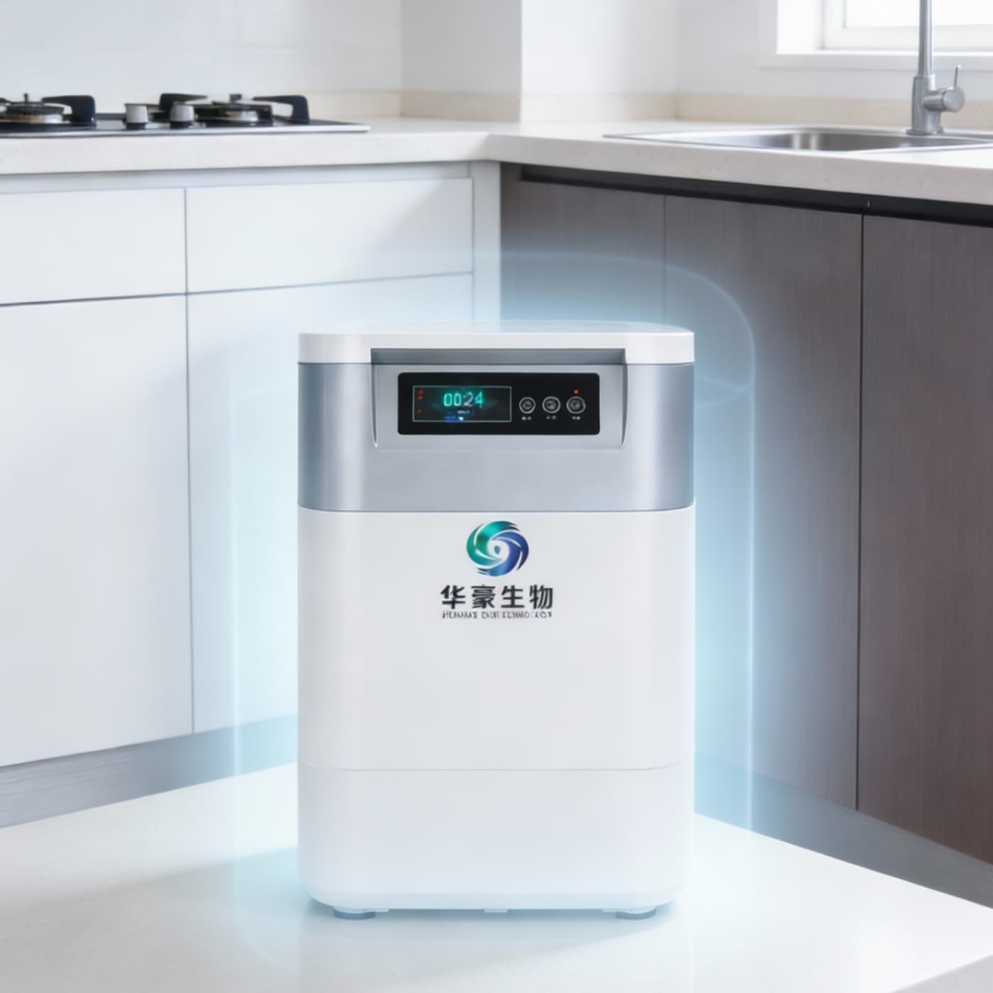 Microbial composting eliminates odor at the source without carbon filters