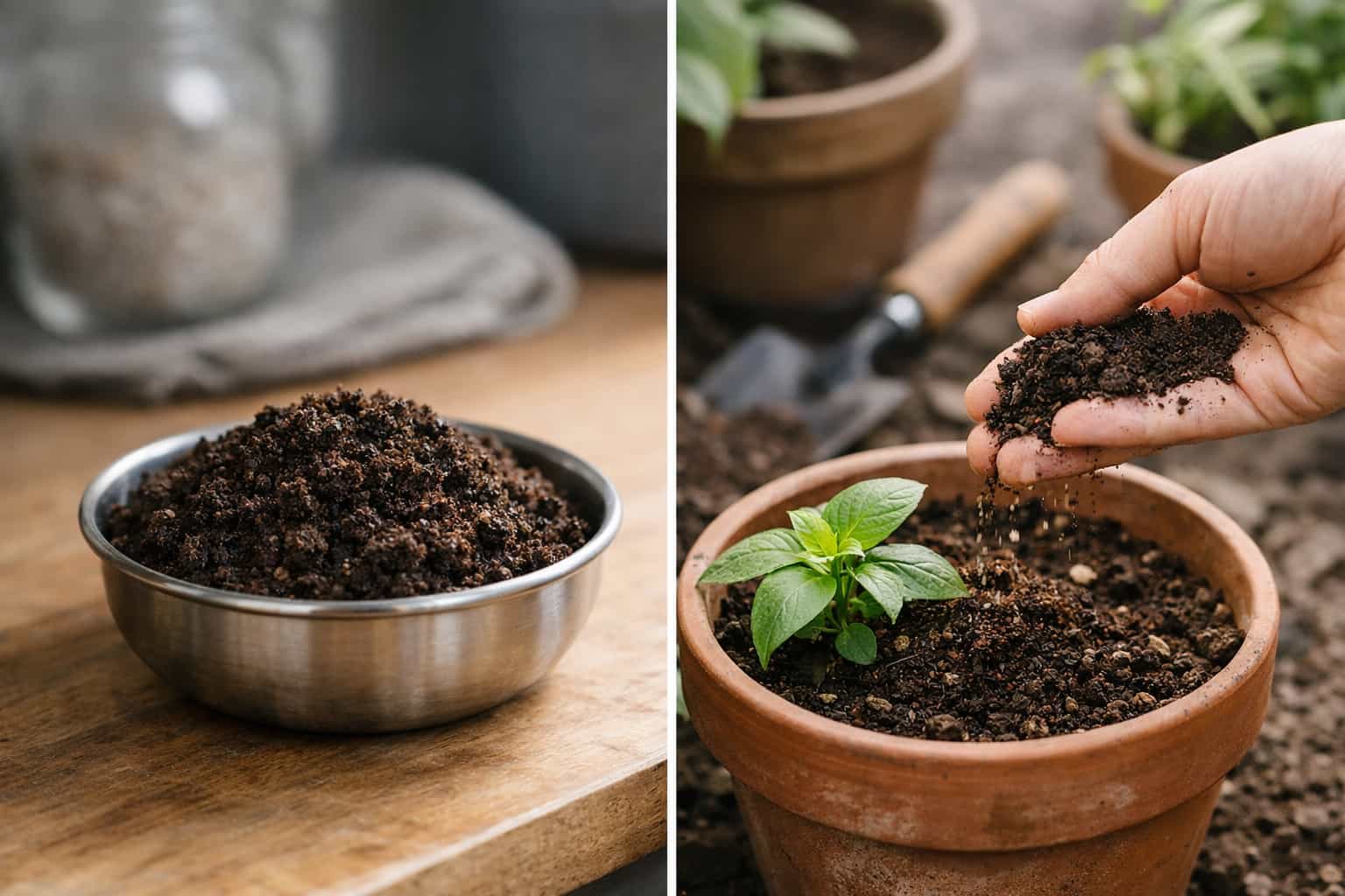 High-quality Budloop compost improving soil structure and nutrient availability in raised garden beds and garden plots
